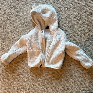 The North Face White Sherpa Hoodie with Ears